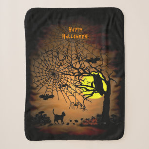 Halloween Night , Happy Halloween ! Sherpa Blanket