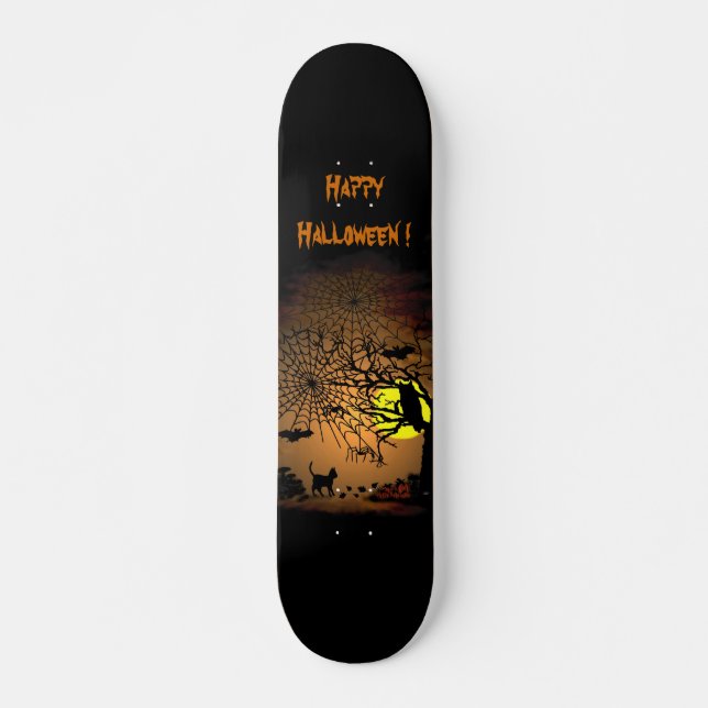 Halloween Night , Happy Halloween ! Skateboard (Front)