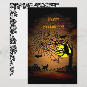 Halloween Night Happy Halloween! Stationery Paper 