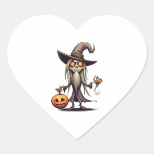 Halloween Night Heart Sticker