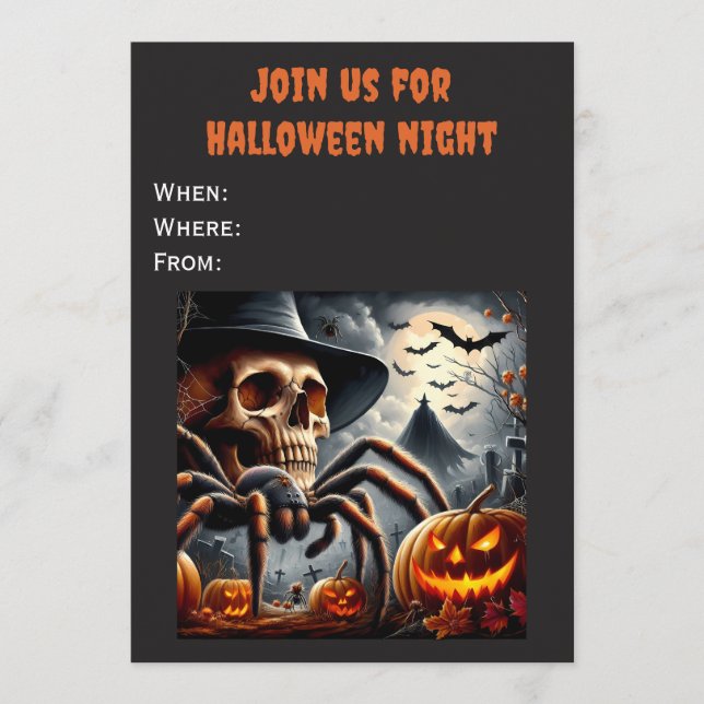 Halloween Night Invitation Customizable (Front)