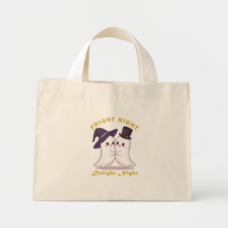 Halloween night mini tote bag