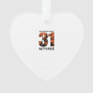 Halloween Night October Haunted House Witch Pumpki Ornament