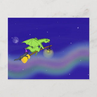 Halloween night of fun. postcard