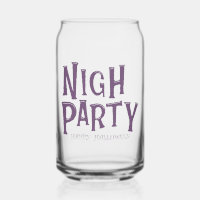 Halloween “Night Party” Glass – Spooky Drinkware