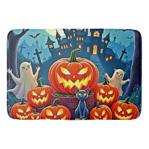 Halloween Night: Spooky Fun Art Bath Mat