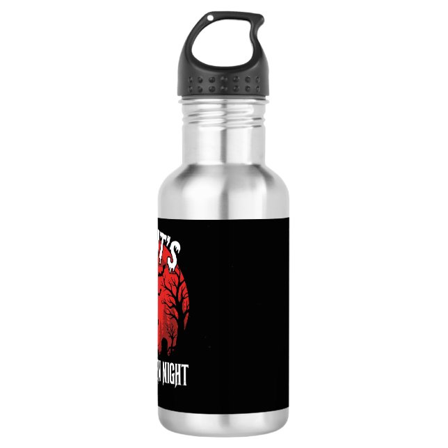 Halloween Night Spooky Graveyard Vector 532 Ml Water Bottle (Front)