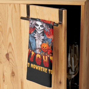 Halloween Night There Is Nowhere To Hide Kitchen Towel