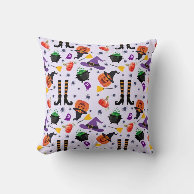 Halloween Night Throw Pillow (Front)