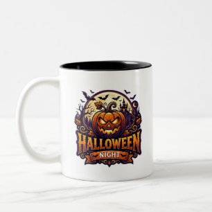 Halloween Night Two-Tone Coffee Mug