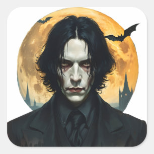 Halloween Night - Vampire Rising Square Sticker