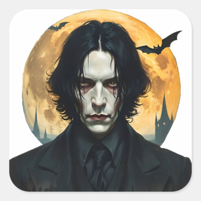 Halloween Night - Vampire Rising Square Sticker (Front)