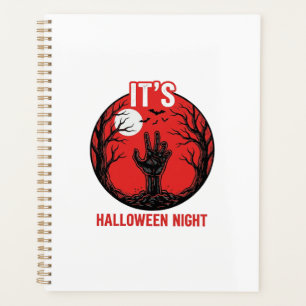 Halloween Night Vintage Engraving Vector Design_1 Planner