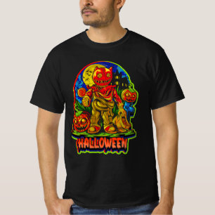 Halloween Night Zombie Pumpkins Head Monster T-Shi T-Shirt