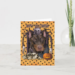 Halloween Nightmare - Doberman - Rocky Card