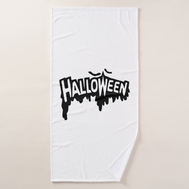 Halloween noir (Serviette de bain)