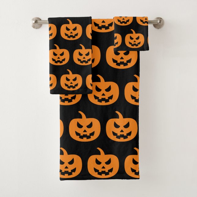 Halloween noir Citrouille Motif Éffrayant effroi (En situation)
