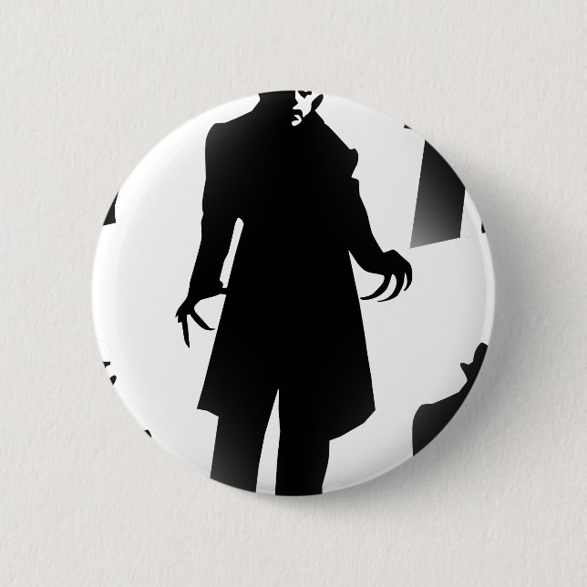 halloween nosferatu 2 inch round button (Front)