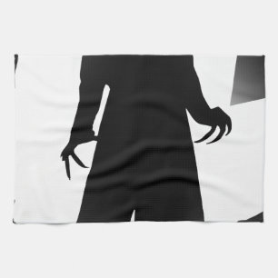 halloween nosferatu kitchen towel
