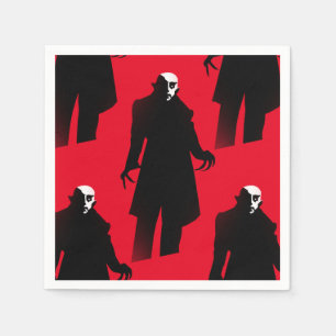 halloween nosferatu paper napkins