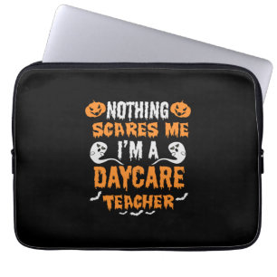 Halloween Nothing Scares Me Birthday Laptop Sleeve