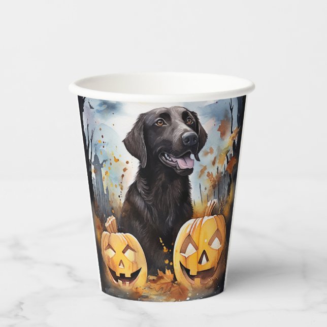 Halloween Nova Scotia With Pumpkins Scary  Paper Cups (Front)