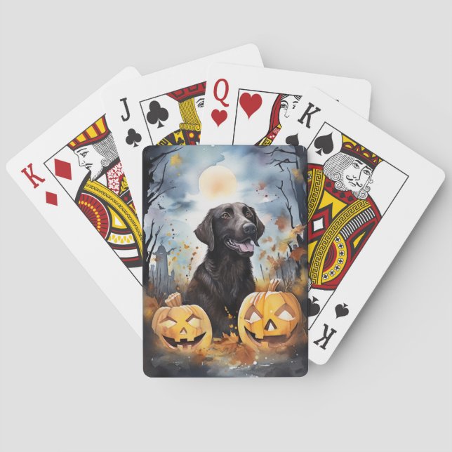 Halloween Nova Scotia With Pumpkins Scary  Playing Cards (Back)