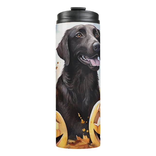 Halloween Nova Scotia With Pumpkins Scary  Thermal Tumbler (Front)