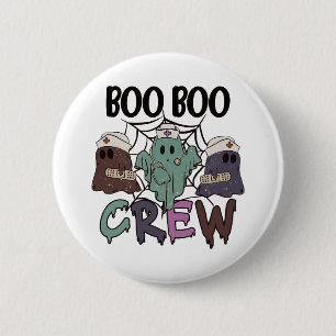Halloween Nurse Boo Boo crew 2 Inch Round Button