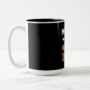 Halloween Nurse By Day Witch By Night Birthday Two-Tone Coffee Mug