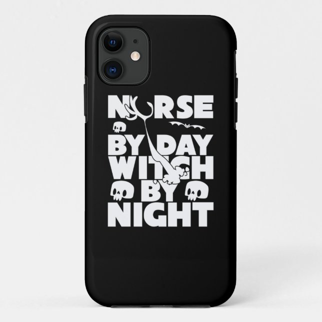 Halloween Nurse By Day Witch By Nights Case-Mate iPhone Case (Back)