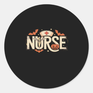 Halloween nurse Classic T-Shirt Classic Round Sticker