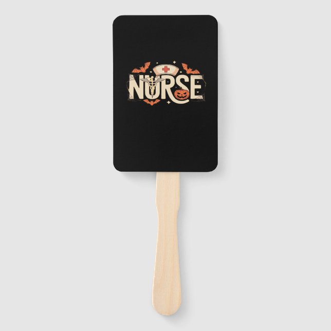 Halloween nurse Classic T-Shirt Hand Fan (Front)