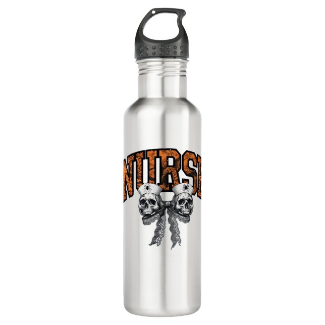 Halloween Nurse Coquette Bow Classic T-Shirt 710 Ml Water Bottle (Front)