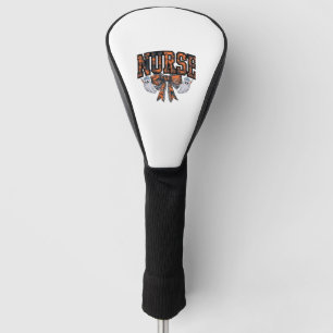 Halloween Nurse Coquette Bow Fall Classic T-Shirt Golf Head Cover