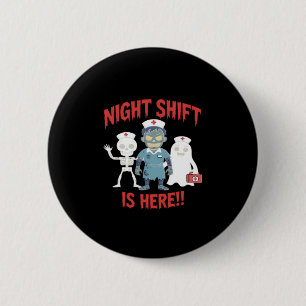 Halloween Nurse Funny Ghost Skeleton Zombie Essent 2 Inch Round Button