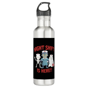 Halloween Nurse Funny Ghost Skeleton Zombie Essent 710 Ml Water Bottle