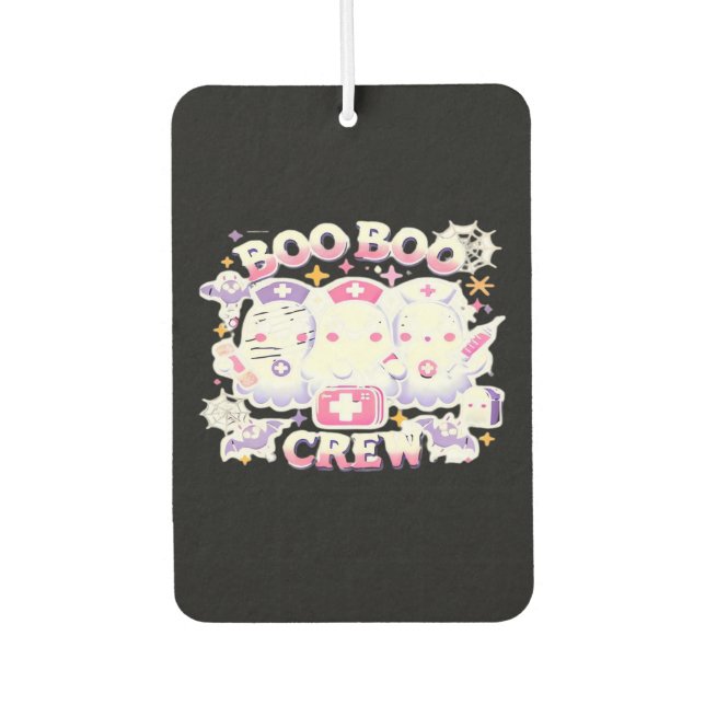Halloween Nurse Ghost Squad Boo Boo Crew Funny Spo Air Freshener (Front)