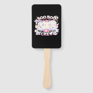 Halloween Nurse Ghost Squad Boo Boo Crew Funny Spo Hand Fan
