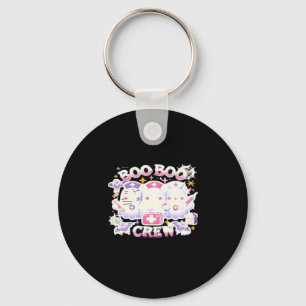 Halloween Nurse Ghost Squad Boo Boo Crew Funny Spo Keychain
