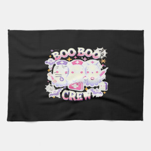 Halloween Nurse Ghost Squad Boo Boo Crew Funny Spo Kitchen Towel
