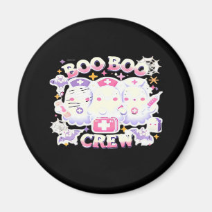 Halloween Nurse Ghost Squad Boo Boo Crew Funny Spo Magnet