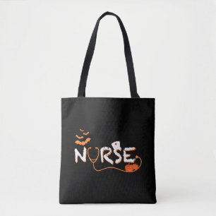Halloween Nurse, Halloween Nursing, Nurse Costume Tote Bag