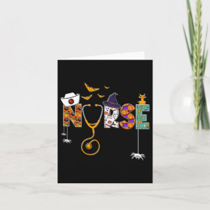 Halloween Nurse Nursing Cute Health Worker Hallowe Card