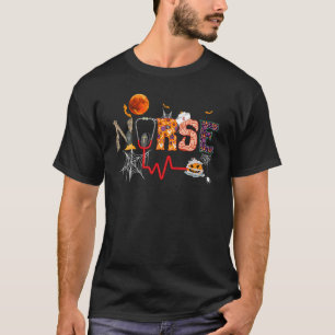 Halloween Nurse Nursing Cute Health Worker Hallowe T-Shirt