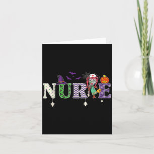 Halloween Nurse Nursing Health Worker Halloween Card