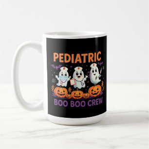 Halloween Nurse Pediatric Boo Boo Crew Funny Spook Coffee Mug