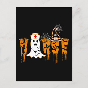 HALLOWEEN NURSE POSTCARD