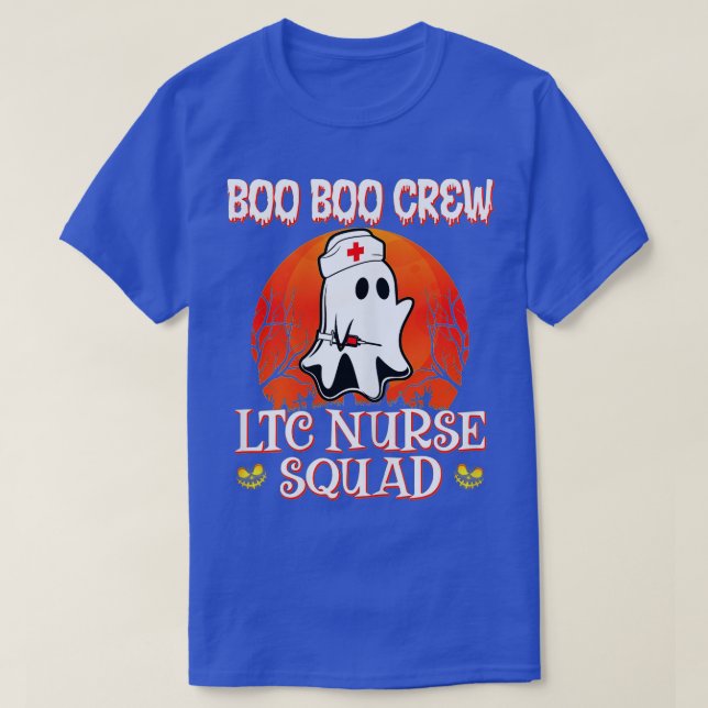 Halloween Nurse Practitioner Boo Crew,Nurse Hallow T-Shirt (Design Front)