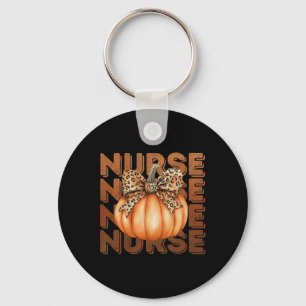 Halloween Nurse Pumpkin Nursing Scrub Top Costume  Keychain